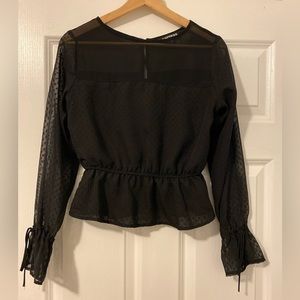 Express Black Blouse